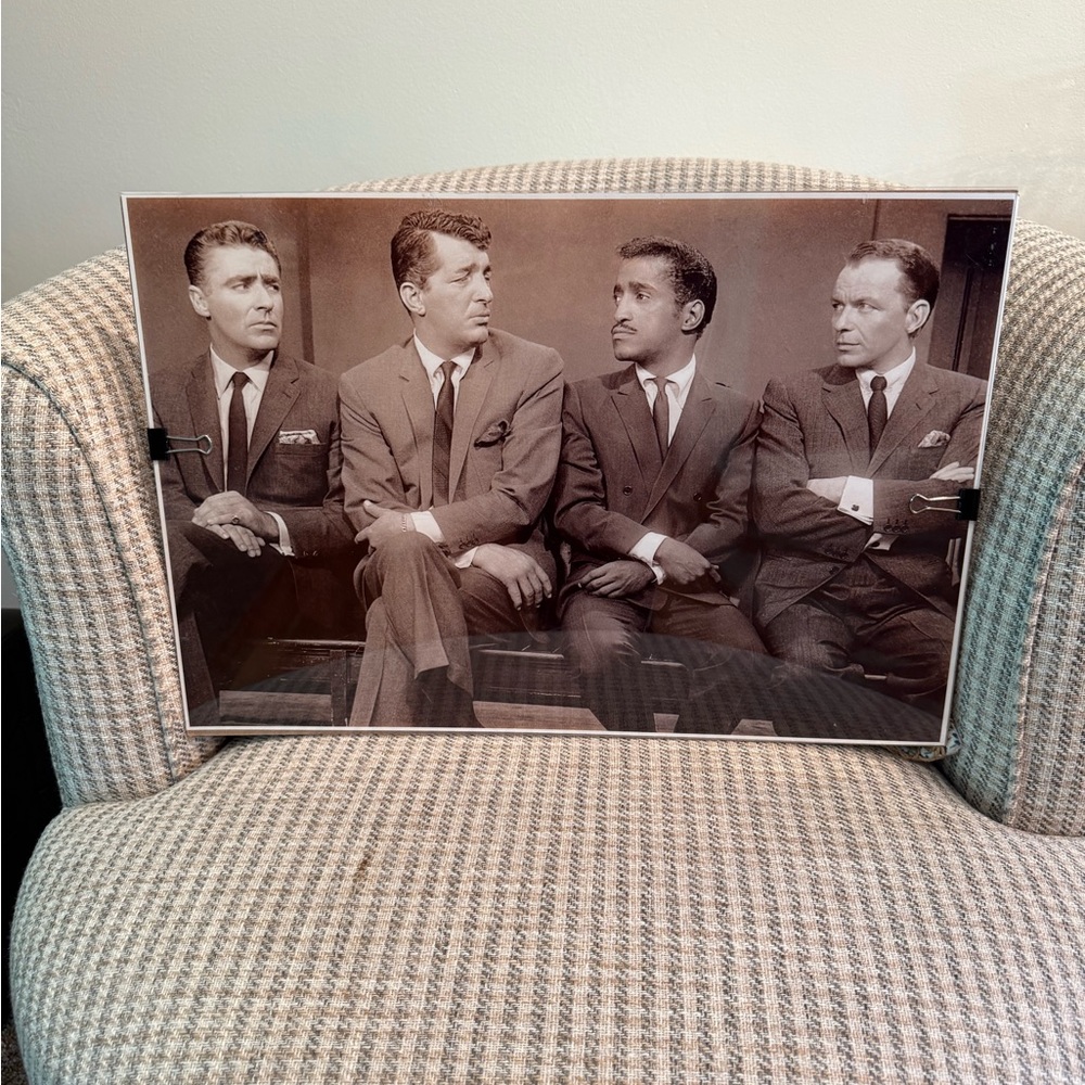 Vintage Black and White Group Photo Print